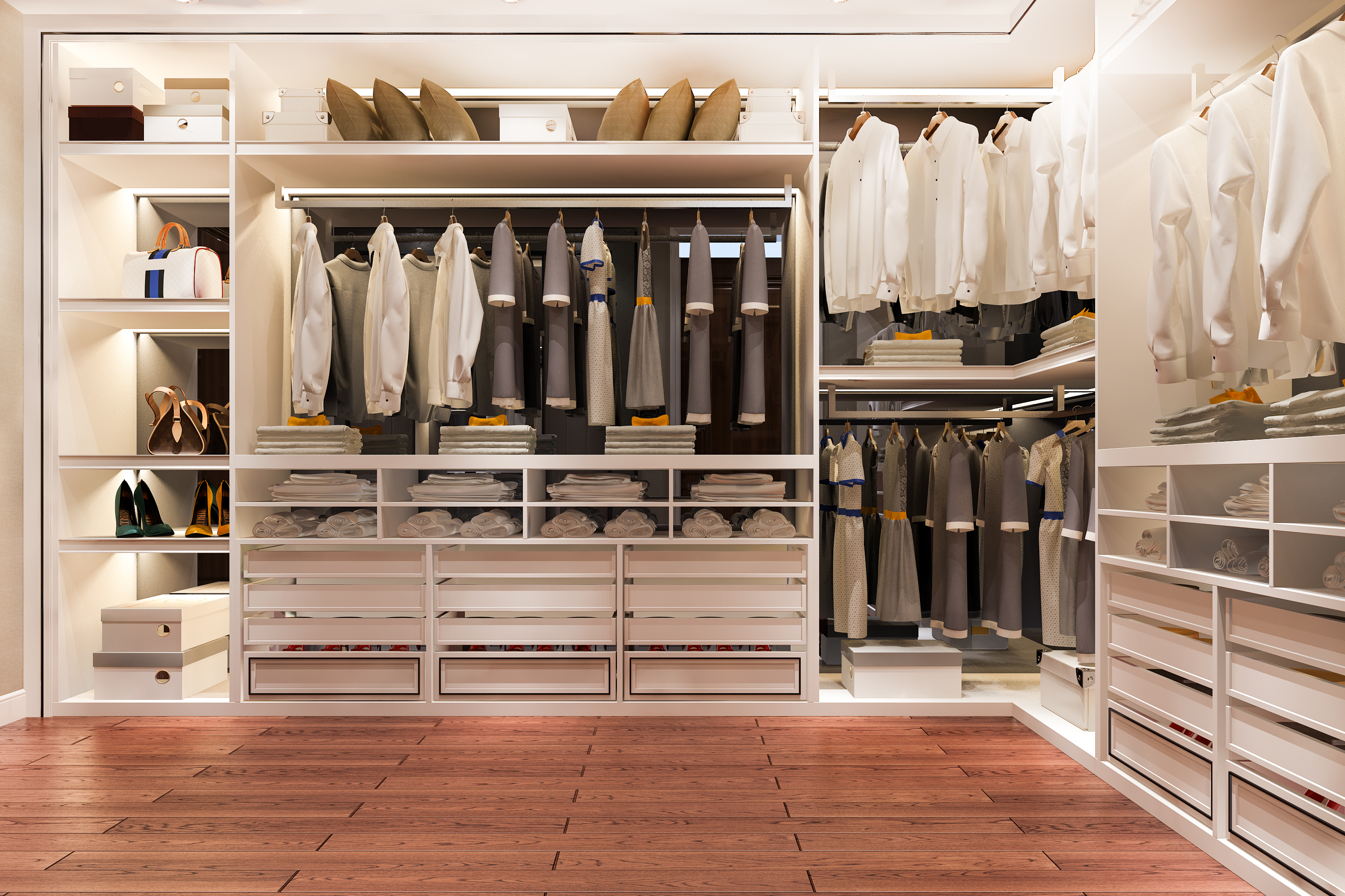 How to Design a Walk In Closet in a Small Bedroom